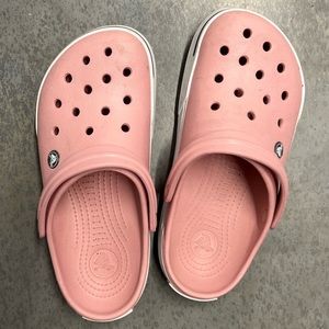 Pink crocs